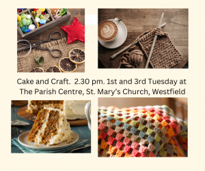 Cake and Craft 1st and 3rd Tuesday 1